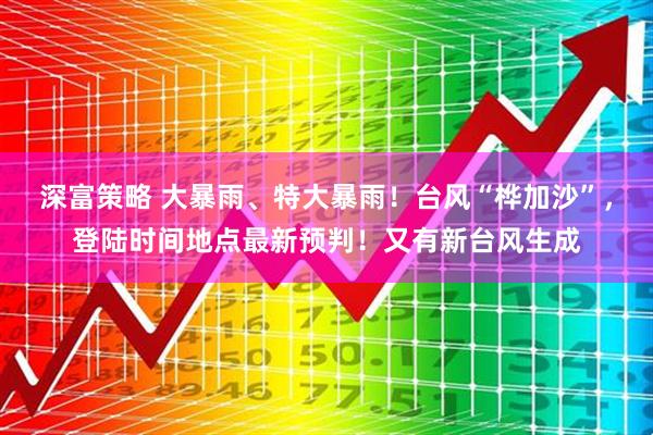 深富策略 大暴雨、特大暴雨！台风“桦加沙”，登陆时间地点最新预判！又有新台风生成