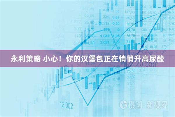 永利策略 小心！你的汉堡包正在悄悄升高尿酸